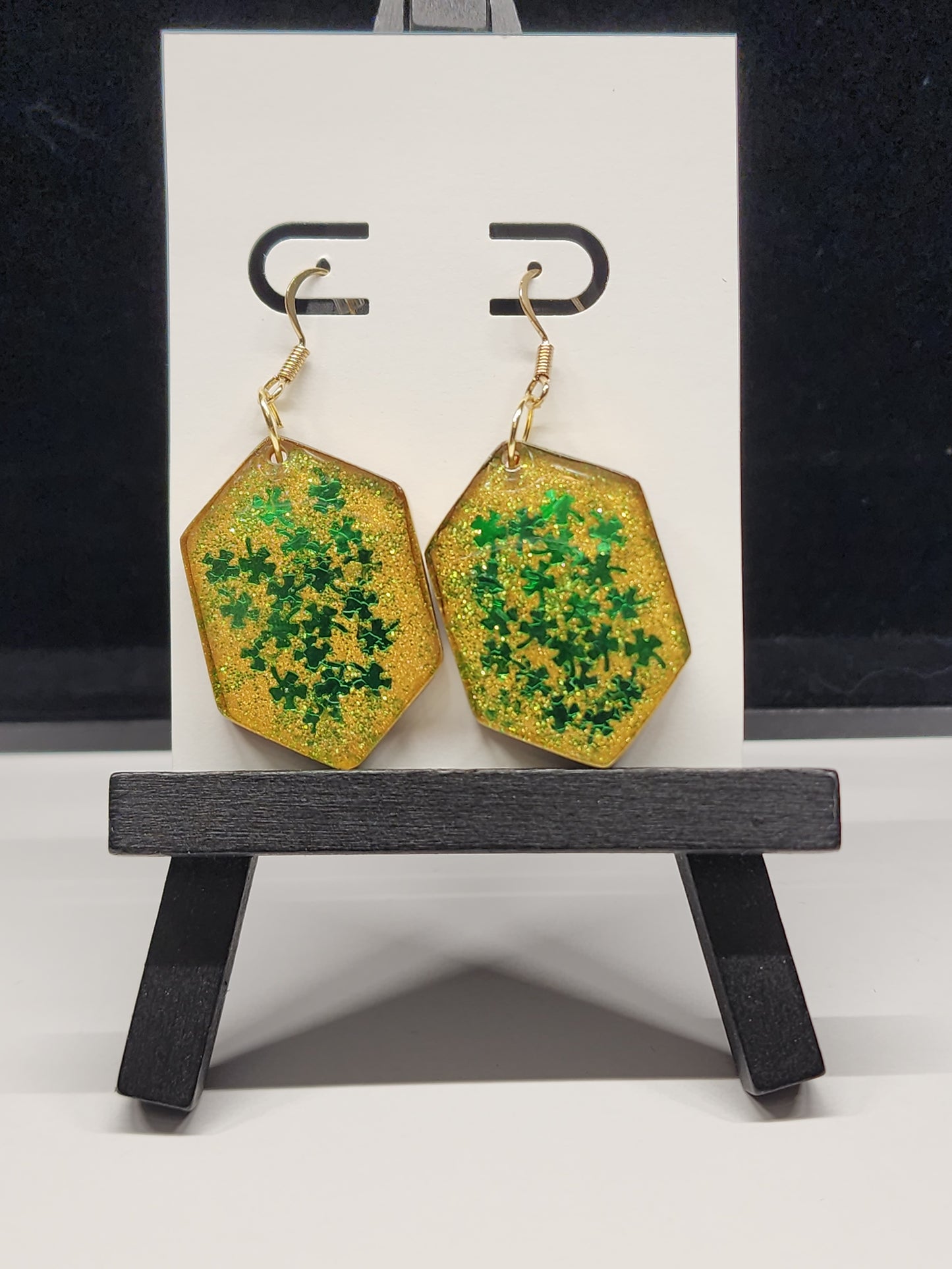 Gold Shamrock dangle