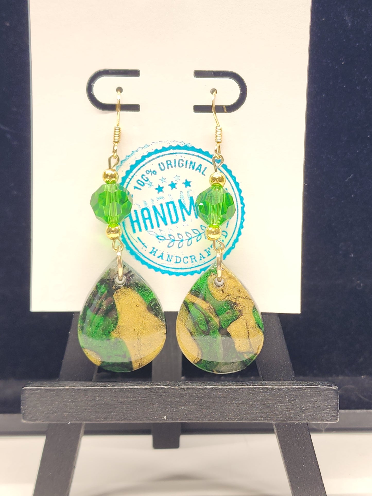 Green/Gold dangle